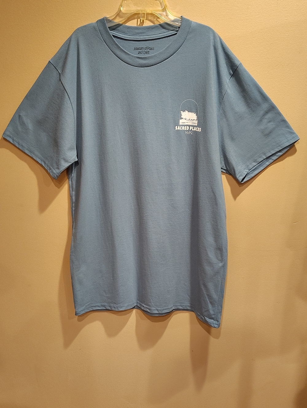 Museum Of Peace & Quiet Men's Sz L Light Blue 'Sacred Places' Graphic Tee WM